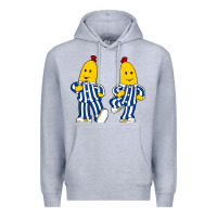 Heather Grey bananas double Premium Hoodie - PixelFlow