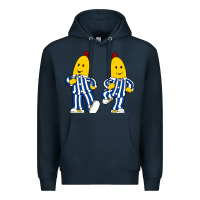 Navy bananas double Premium Hoodie - PixelFlow