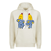 Oatmeal Heather bananas double Premium Hoodie - PixelFlow