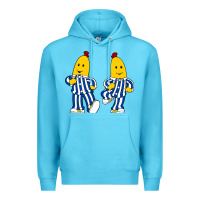Ocean Blue bananas double Premium Hoodie - PixelFlow