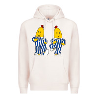 Pale Pink bananas double Premium Hoodie - PixelFlow