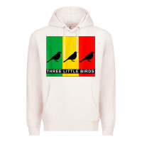 Pale Pink THREE LITTLE BIRDS Premium Hoodie - PixelFlow