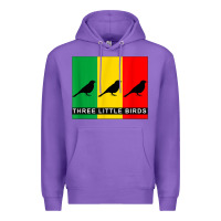 Purple THREE LITTLE BIRDS Premium Hoodie - PixelFlow