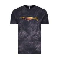 Cloud Black Steelhead Trout Vintage Tee - LillyAllenDesigns