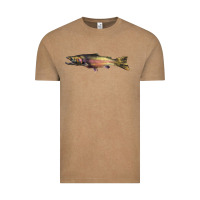 Vintage Coffee Steelhead Trout Vintage Tee - LillyAllenDesigns
