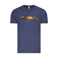 Vintage Denim Steelhead Trout Vintage Tee - LillyAllenDesigns