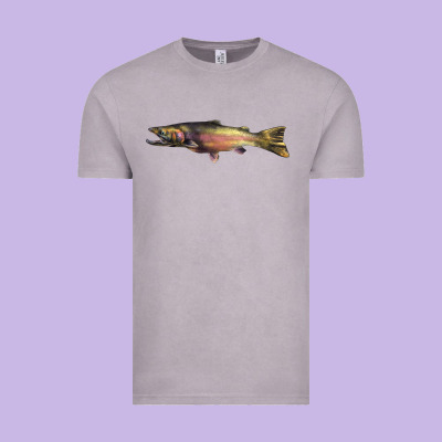 Steelhead Trout Vintage Tee Designed By Lillyallendesigns