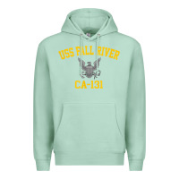 Seafoam uss fall river ca 131 Premium Hoodie - PixelFlow