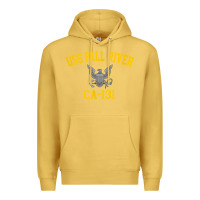 Antique Gold uss fall river ca 131 Premium Hoodie - PixelFlow