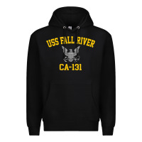 Black uss fall river ca 131 Premium Hoodie - PixelFlow