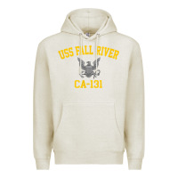 Oatmeal Heather uss fall river ca 131 Premium Hoodie - PixelFlow