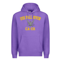 Purple uss fall river ca 131 Premium Hoodie - PixelFlow