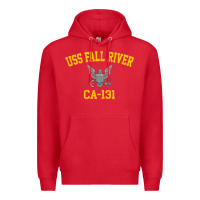 Red uss fall river ca 131 Premium Hoodie - PixelFlow
