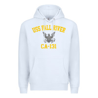 White uss fall river ca 131 Premium Hoodie - PixelFlow