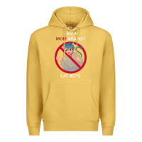 Antique Gold i am a mom against cat boys Premium Hoodie - PixelFlow