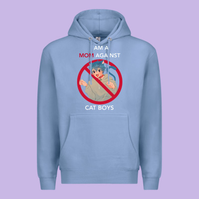 I Am A Mom Against Cat Boys Premium Hoodie Designed By Pixelflow