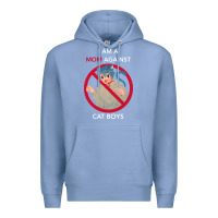 Colony Blue i am a mom against cat boys Premium Hoodie - PixelFlow