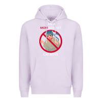 Lilac i am a mom against cat boys Premium Hoodie - PixelFlow