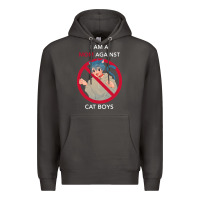 Smoke i am a mom against cat boys Premium Hoodie - PixelFlow