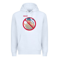 White i am a mom against cat boys Premium Hoodie - PixelFlow