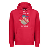 Cardinal i am a mom against cat boys Premium Hoodie - PixelFlow