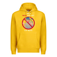 Lemon i am a mom against cat boys Premium Hoodie - PixelFlow