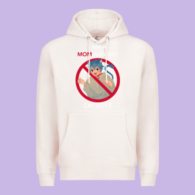 I Am A Mom Against Cat Boys Premium Hoodie Designed By Pixelflow