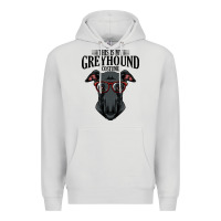 Dove Grey greyhound t  shirt greyhound t  shirt (3) Premium Hoodie - PixelFlow
