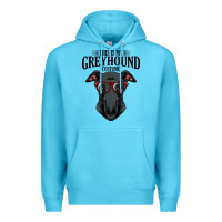Ocean Blue greyhound t  shirt greyhound t  shirt (3) Premium Hoodie - PixelFlow