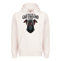 Pale Pink greyhound t  shirt greyhound t  shirt (3) Premium Hoodie - PixelFlow