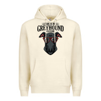 Sandshell greyhound t  shirt greyhound t  shirt (3) Premium Hoodie - PixelFlow