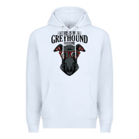 White greyhound t  shirt greyhound t  shirt (3) Premium Hoodie - PixelFlow