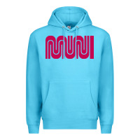 Ocean Blue sf muni bart    muni Premium Hoodie - PixelFlow