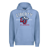 Colony Blue liberty university flames football lynchburg virginia sparky the eagle Premium Hoodie - PixelFlow