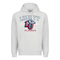Dove Grey liberty university flames football lynchburg virginia sparky the eagle Premium Hoodie - PixelFlow