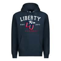 Navy liberty university flames football lynchburg virginia sparky the eagle Premium Hoodie - PixelFlow