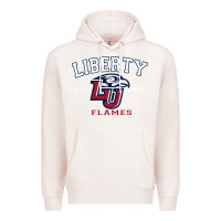 Pale Pink liberty university flames football lynchburg virginia sparky the eagle Premium Hoodie - PixelFlow