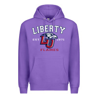 Purple liberty university flames football lynchburg virginia sparky the eagle Premium Hoodie - PixelFlow