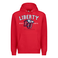 Red liberty university flames football lynchburg virginia sparky the eagle Premium Hoodie - PixelFlow