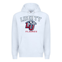 White liberty university flames football lynchburg virginia sparky the eagle Premium Hoodie - PixelFlow