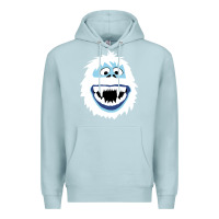 Blue Mist bumble face Premium Hoodie - PixelFlow