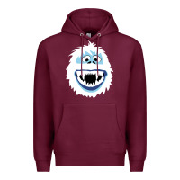 Burgundy bumble face Premium Hoodie - PixelFlow