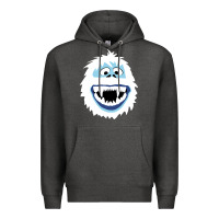 Charcoal Heather bumble face Premium Hoodie - PixelFlow