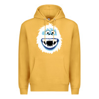 Mustard bumble face Premium Hoodie - PixelFlow