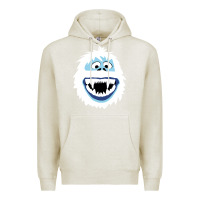 Oatmeal Heather bumble face Premium Hoodie - PixelFlow