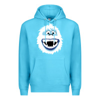 Ocean Blue bumble face Premium Hoodie - PixelFlow