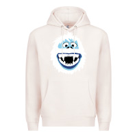 Pale Pink bumble face Premium Hoodie - PixelFlow