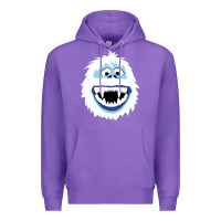 Purple bumble face Premium Hoodie - PixelFlow