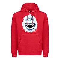 Red bumble face Premium Hoodie - PixelFlow