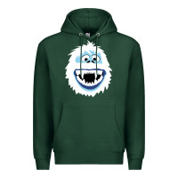 Sports Green bumble face Premium Hoodie - PixelFlow